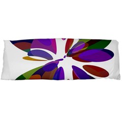 Colorful Abstract Flower Body Pillow Case (dakimakura) by Valentinaart