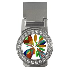 Colorful Abstract Flower Money Clips (cz)  by Valentinaart
