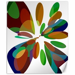 Colorful Abstract Flower Canvas 20  X 24   by Valentinaart