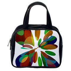 Colorful Abstract Flower Classic Handbags (one Side) by Valentinaart