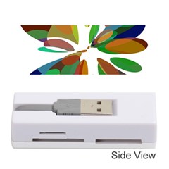 Colorful Abstract Flower Memory Card Reader (stick)  by Valentinaart