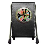 Colorful abstract flower Pen Holder Desk Clocks Front