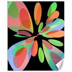 Colorful Abstract Flower Canvas 16  X 20   by Valentinaart