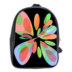 Colorful Abstract Flower School Bags (xl)  by Valentinaart