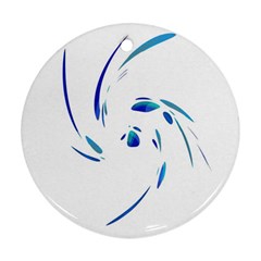 Blue twist Ornament (Round) 