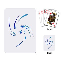 Blue twist Playing Card