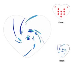 Blue twist Playing Cards (Heart) 