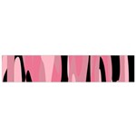 Black and pink Camo abstract Flano Scarf (Small)