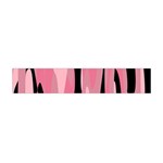 Black and pink Camo abstract Flano Scarf (Mini)