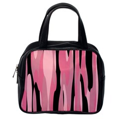 Black And Pink Camo Abstract Classic Handbags (one Side) by TRENDYcouture