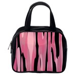 Black and pink camo abstract Classic Handbags (One Side)