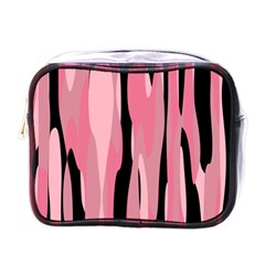 Black And Pink Camo Abstract Mini Toiletries Bags by TRENDYcouture