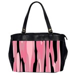 Black and pink camo abstract Office Handbags (2 Sides) 