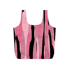 Black And Pink Camo Abstract Full Print Recycle Bags (s)  by TRENDYcouture