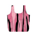 Black and pink camo abstract Full Print Recycle Bags (S) 