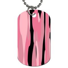 Black And Pink Camo Abstract Dog Tag (one Side) by TRENDYcouture