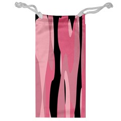 Black And Pink Camo Abstract Jewelry Bags