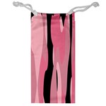 Black and pink camo abstract Jewelry Bags Front