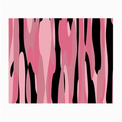 Black And Pink Camo Abstract Small Glasses Cloth (2-side) by TRENDYcouture