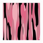 Black and pink camo abstract Medium Glasses Cloth