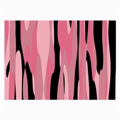 Black And Pink Camo Abstract Large Glasses Cloth (2-side) by TRENDYcouture