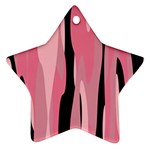 Black and pink camo abstract Ornament (Star) 
