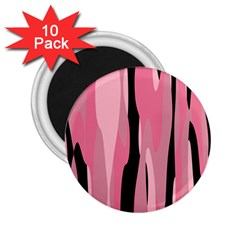 Black And Pink Camo Abstract 2 25  Magnets (10 Pack)  by TRENDYcouture