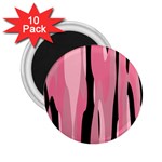 Black and pink camo abstract 2.25  Magnets (10 pack) 