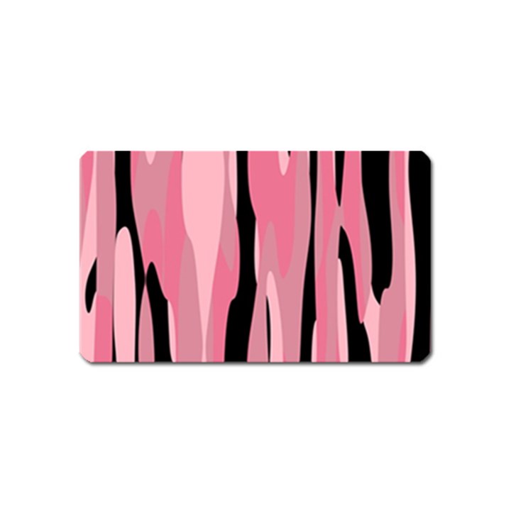 Black and pink camo abstract Magnet (Name Card)