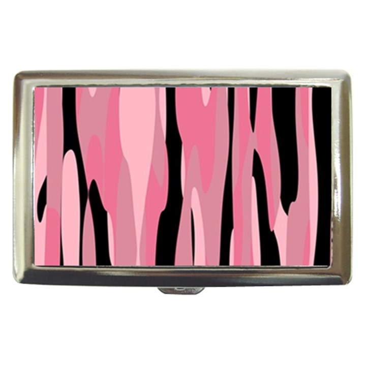 Black and pink camo abstract Cigarette Money Cases