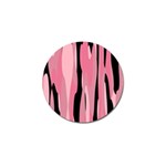 Black and pink camo abstract Golf Ball Marker