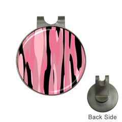 Black And Pink Camo Abstract Hat Clips With Golf Markers by TRENDYcouture