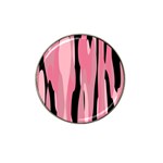 Black and pink camo abstract Hat Clip Ball Marker