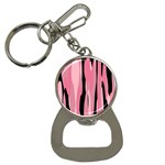 Black and pink camo abstract Bottle Opener Key Chains