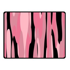 Black And Pink Camo Abstract Fleece Blanket (small) by TRENDYcouture