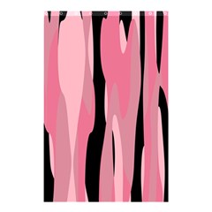 Black And Pink Camo Abstract Shower Curtain 48  X 72  (small)  by TRENDYcouture