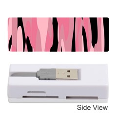 Black And Pink Camo Abstract Memory Card Reader (stick)  by TRENDYcouture