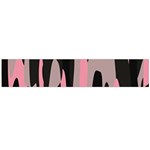 Pink and Black Camouflage Abstract Flano Scarf (Large)