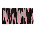 Pink and Black Camouflage abstract Pencil Cases