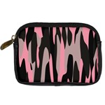 Pink and Black Camouflage abstract Digital Camera Cases