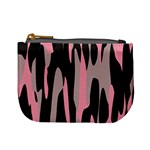 Pink and Black Camouflage abstract Mini Coin Purses