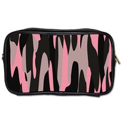 Pink And Black Camouflage Abstract Toiletries Bags by TRENDYcouture