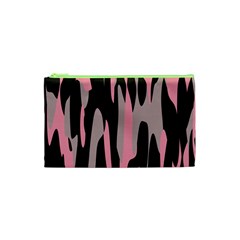 Pink And Black Camouflage Abstract Cosmetic Bag (xs) by TRENDYcouture