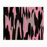pink and black camouflage abstract Small Glasses Cloth