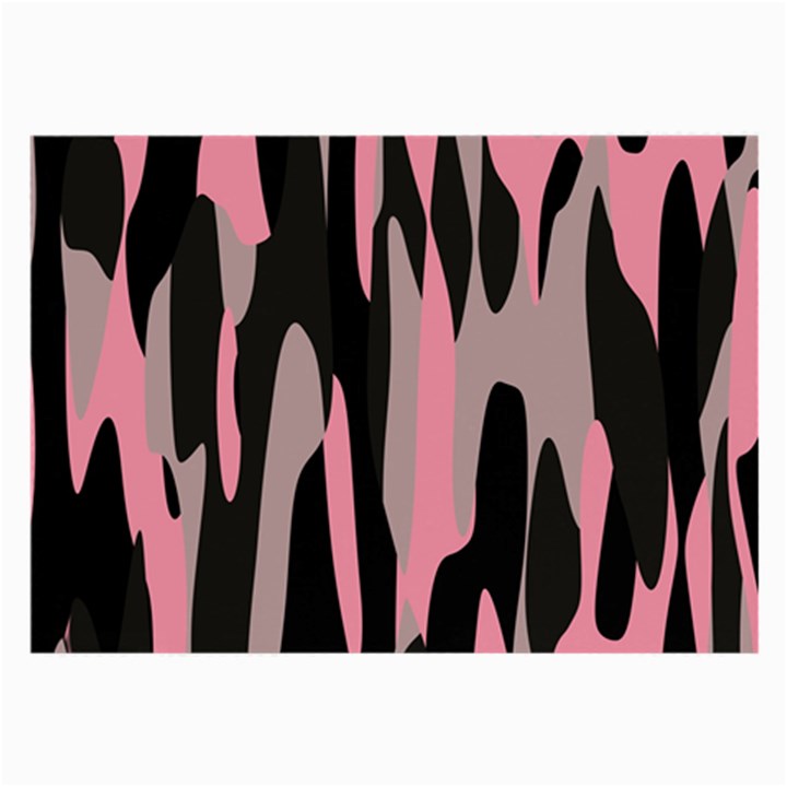 pink and black camouflage abstract Large Glasses Cloth (2-Side)