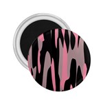 pink and black camouflage abstract 2 2.25  Magnets