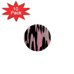 pink and black camouflage abstract 2 1  Mini Magnet (10 pack) 