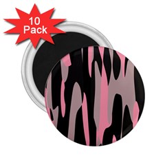 Pink And Black Camouflage Abstract 2 2 25  Magnets (10 Pack)  by TRENDYcouture