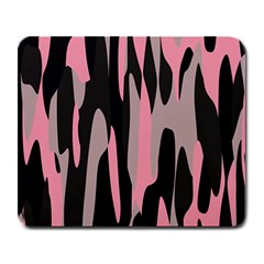 Pink And Black Camouflage Abstract 2 Large Mousepads by TRENDYcouture