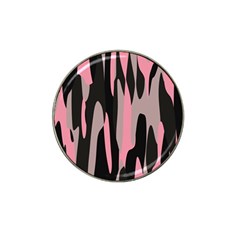 Pink And Black Camouflage Abstract 2 Hat Clip Ball Marker (10 Pack) by TRENDYcouture